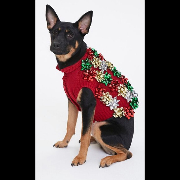 Dog Sweater with bows - Picture 1 of 4